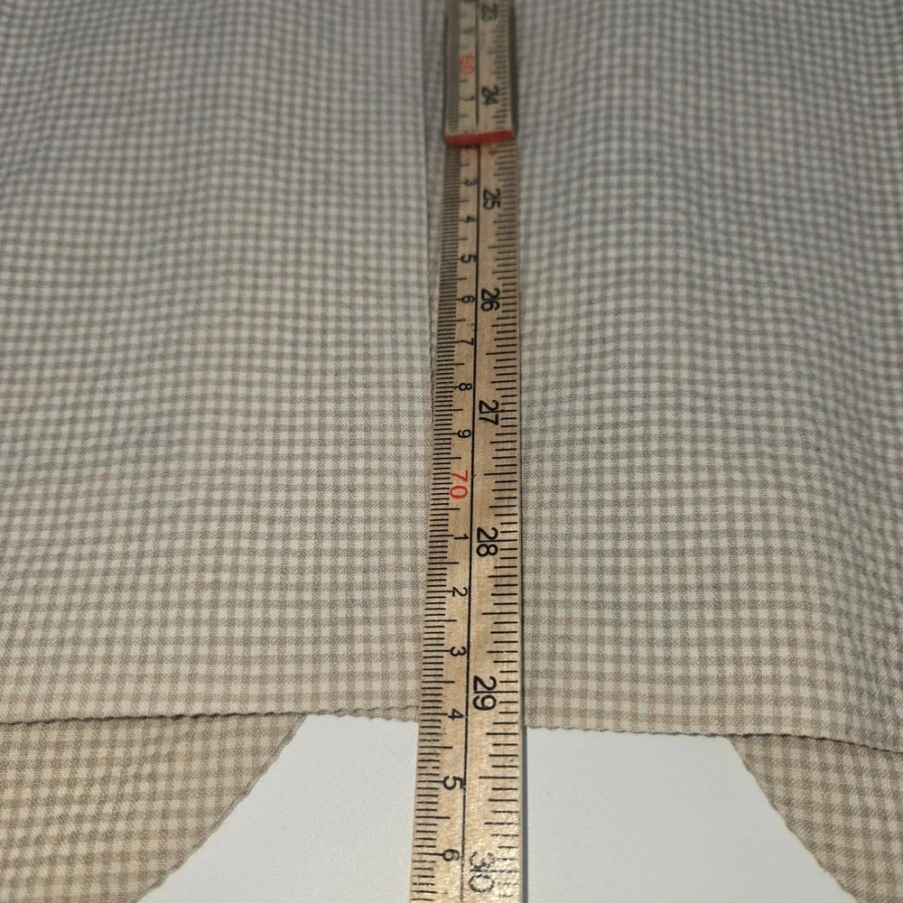 Indochino Blazer Mens Custom Tan Gingham‎ Wool Blend Tropical Flamingo Lining